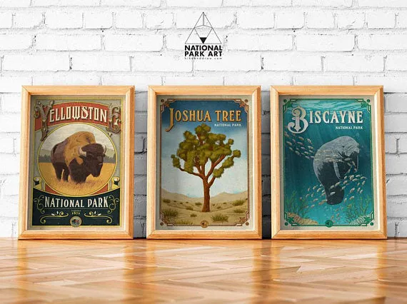 GET 3 NATIONAL PARK POSTERS