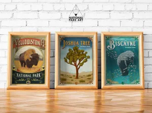 GET 3 NATIONAL PARK POSTERS