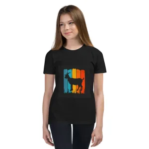 Girls Youth Short Sleeve T-Shirt – Retro Goat Edition