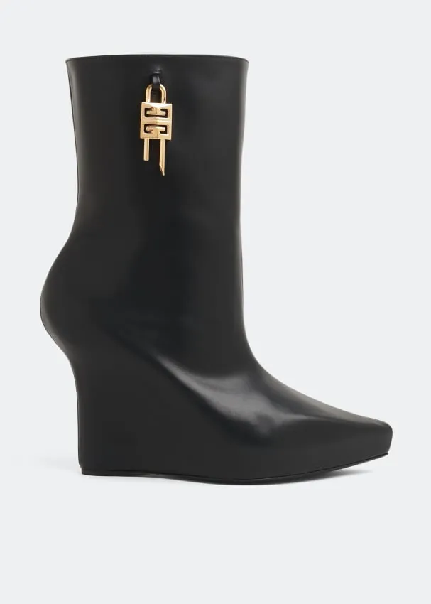 Givenchy G-Lock Leather Ankle Boots