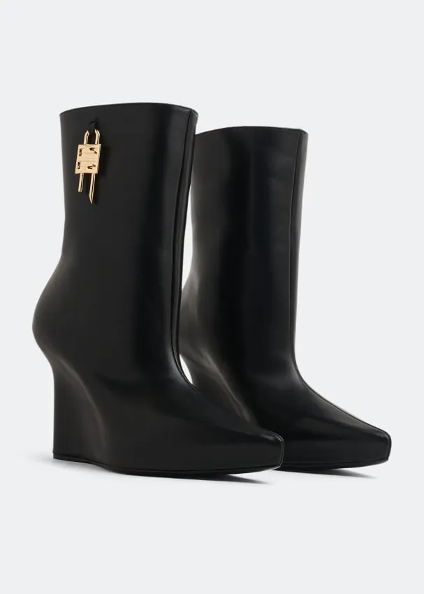 Givenchy G-Lock Leather Ankle Boots