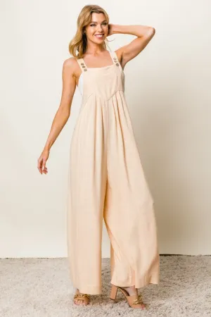 ❤️GYPSY - Texture Sleeveless Wide Leg Jumpsuit by BiBi