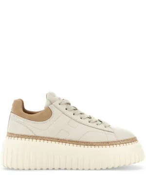 H-stripes leather sneakers
