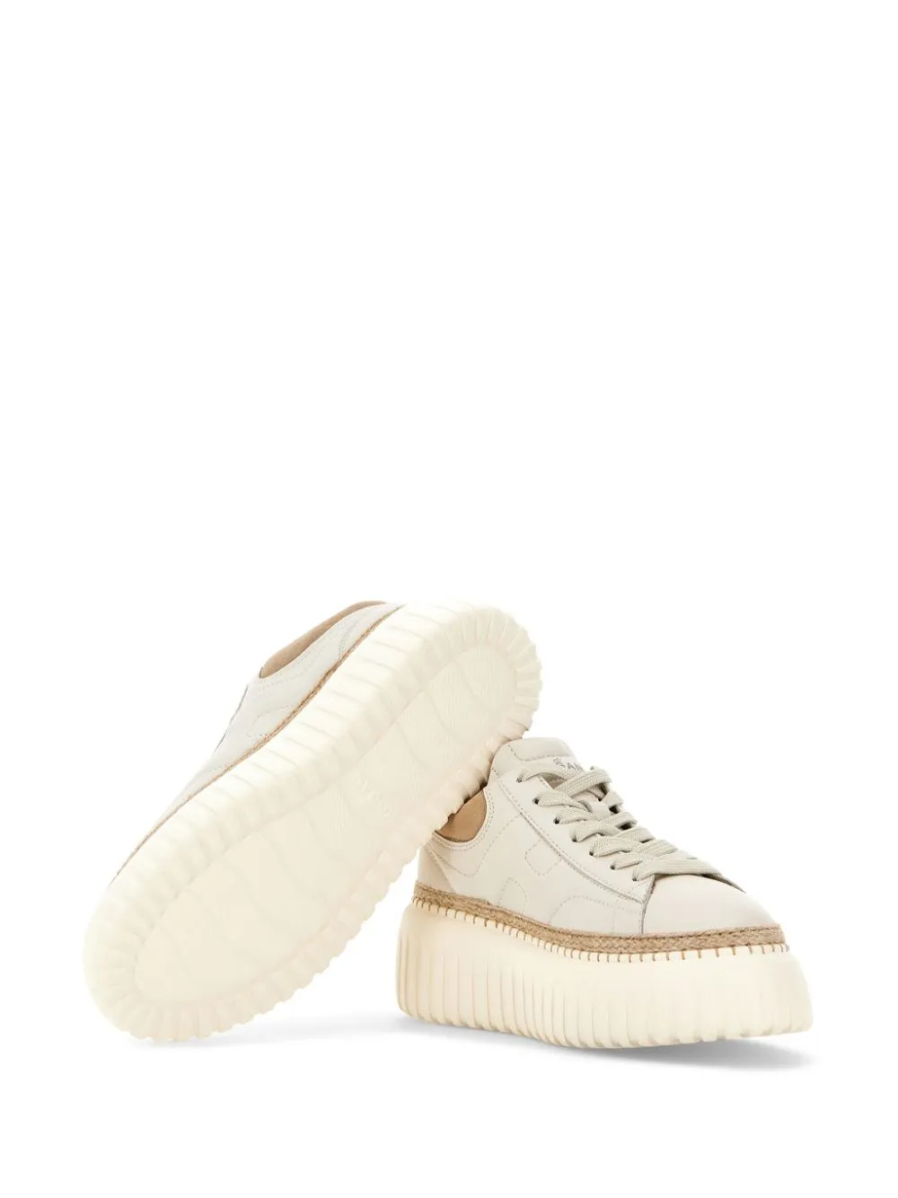 H-stripes leather sneakers