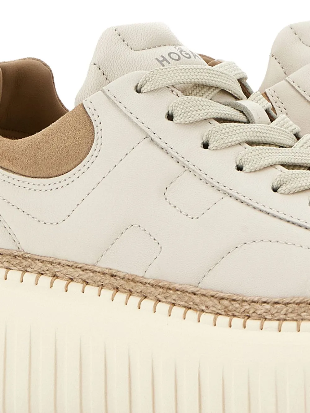 H-stripes leather sneakers