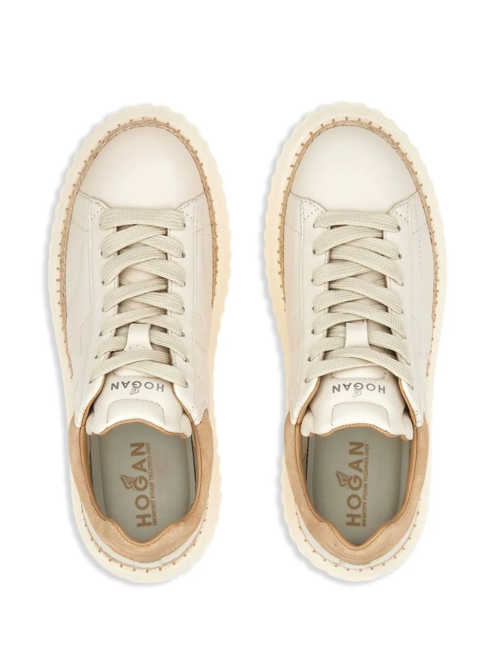 H-stripes leather sneakers