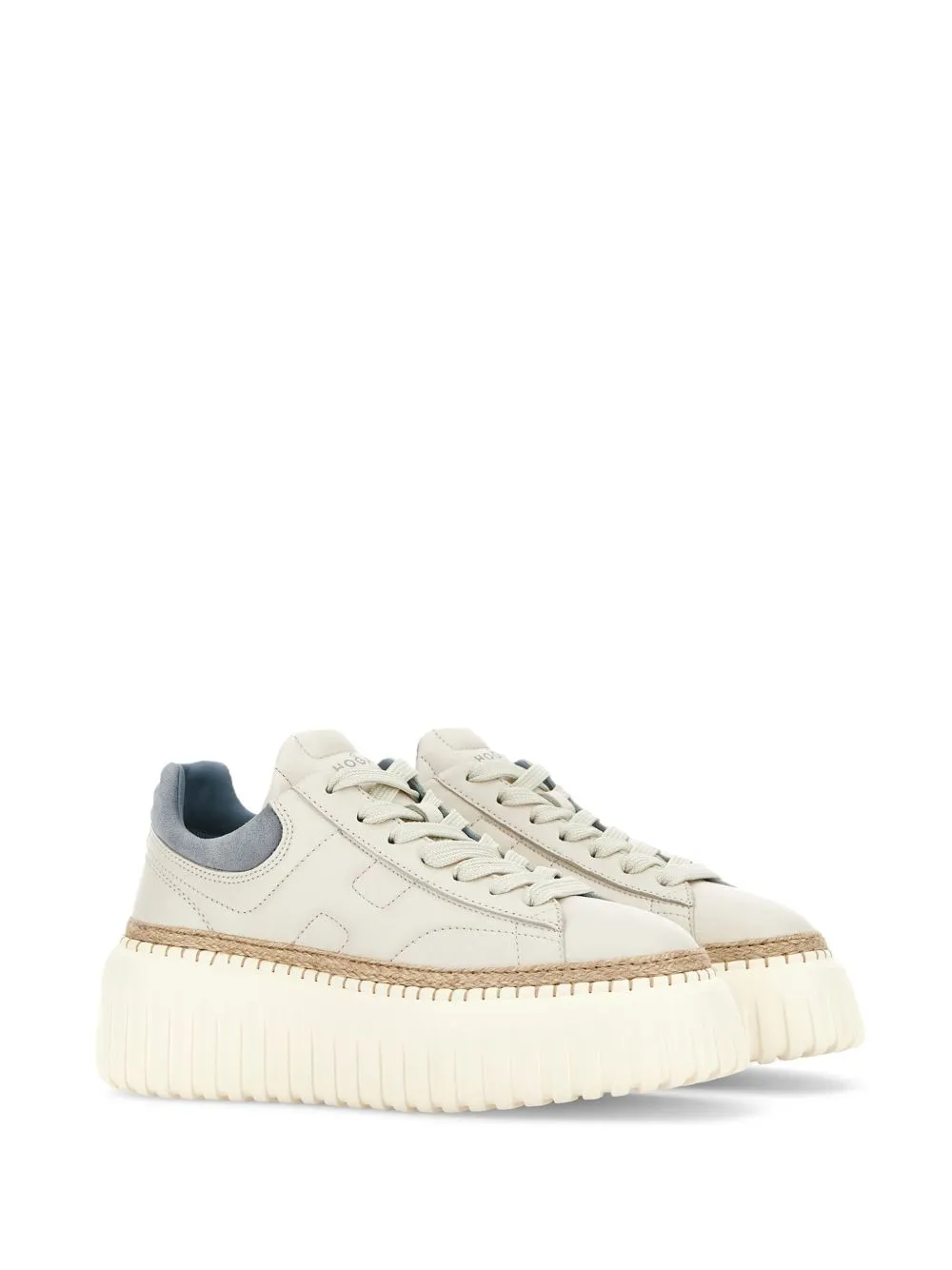 H-stripes leather sneakers