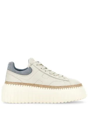 H-stripes leather sneakers