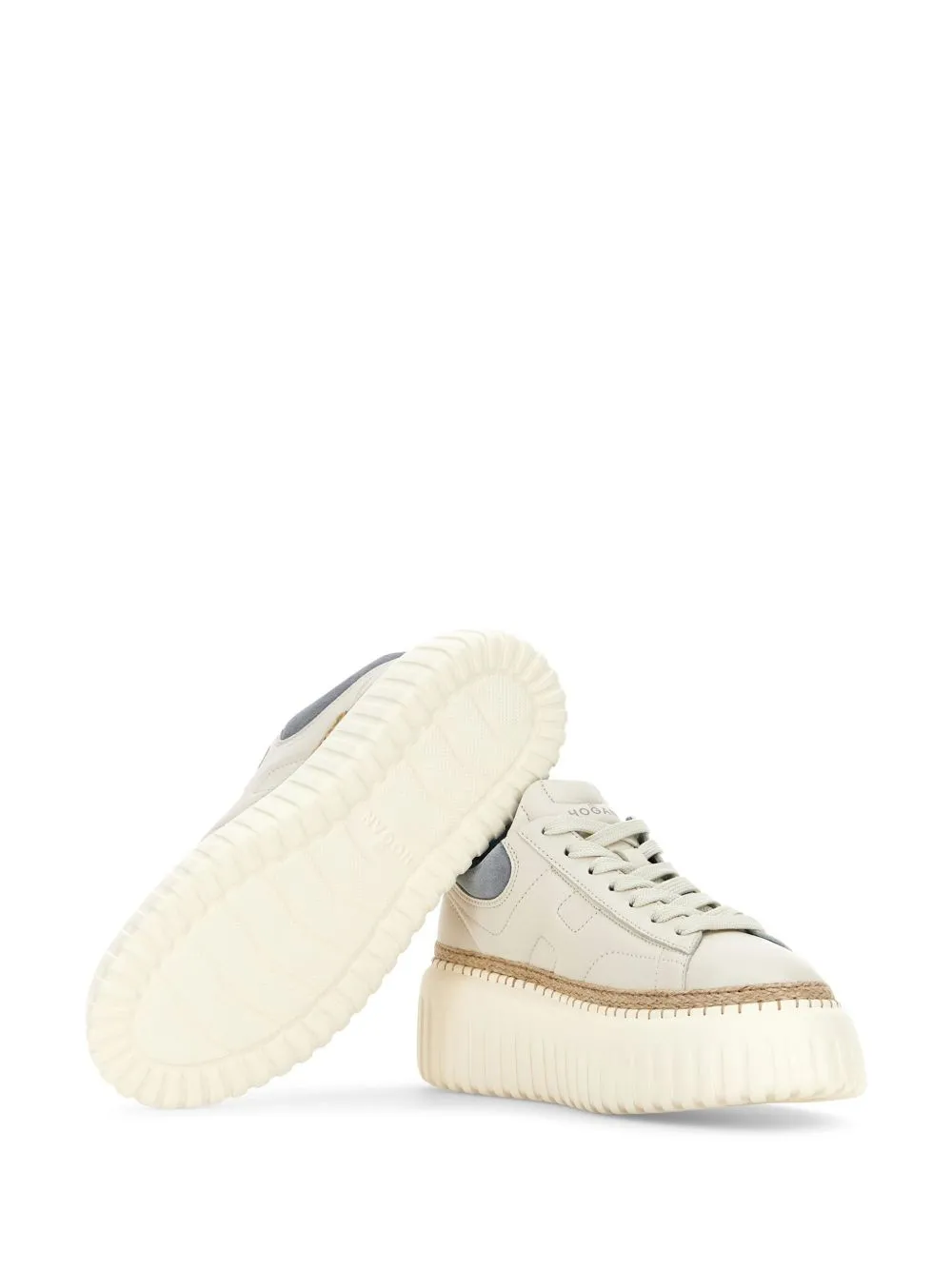 H-stripes leather sneakers