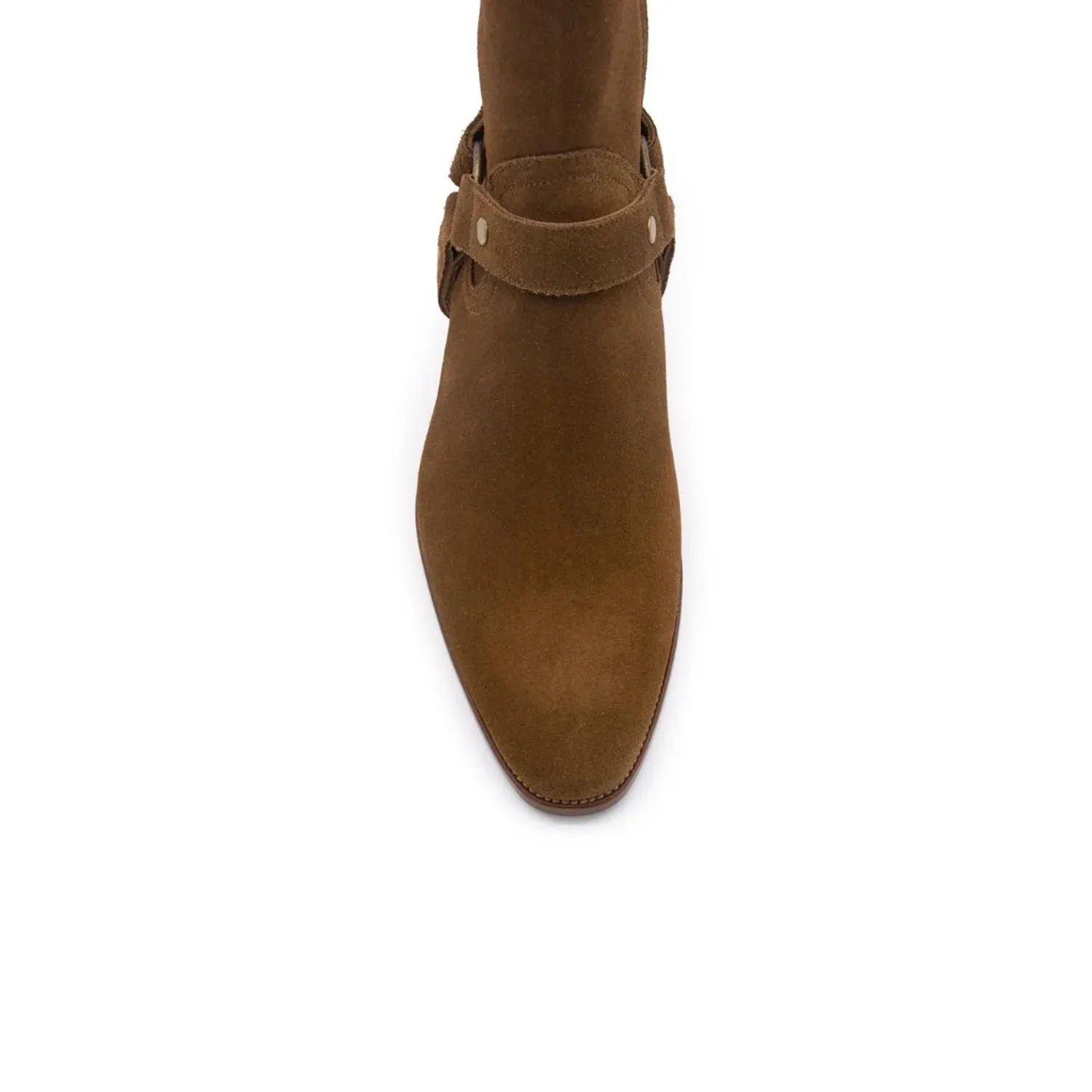 Handmade Custom Brown Suede Ankle Boots