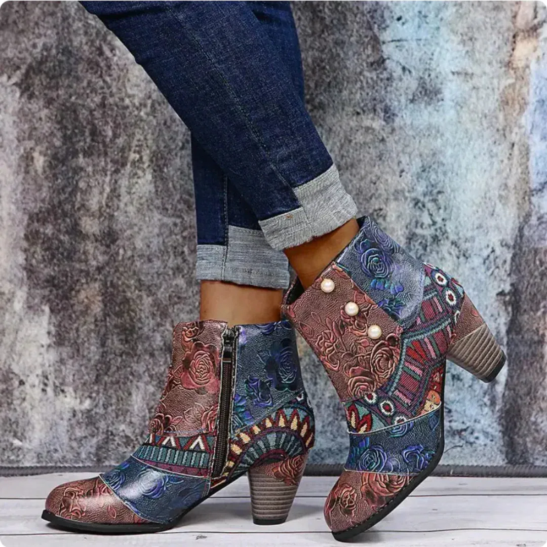 Hanna - Stylische Retro-Stiefeletten