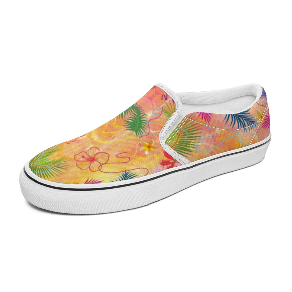 Hawaiian Gold Slip-On Canvas Shoes