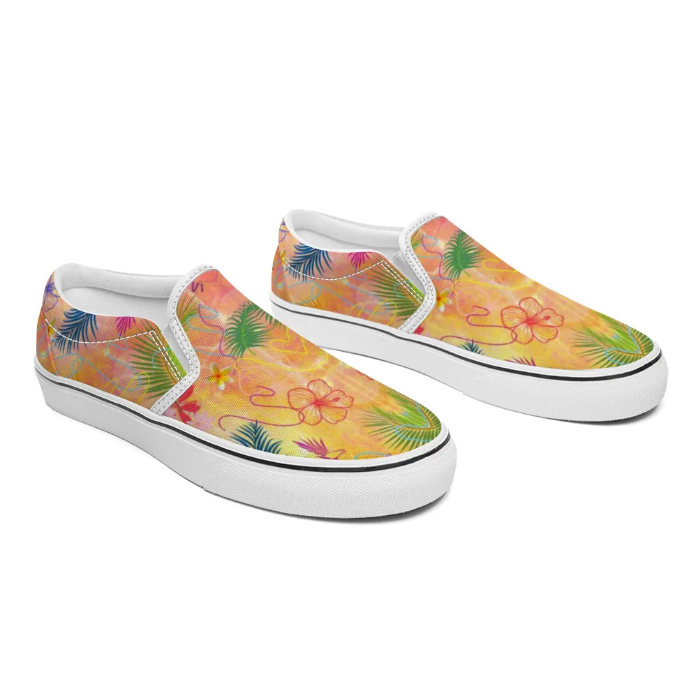 Hawaiian Gold Slip-On Canvas Shoes