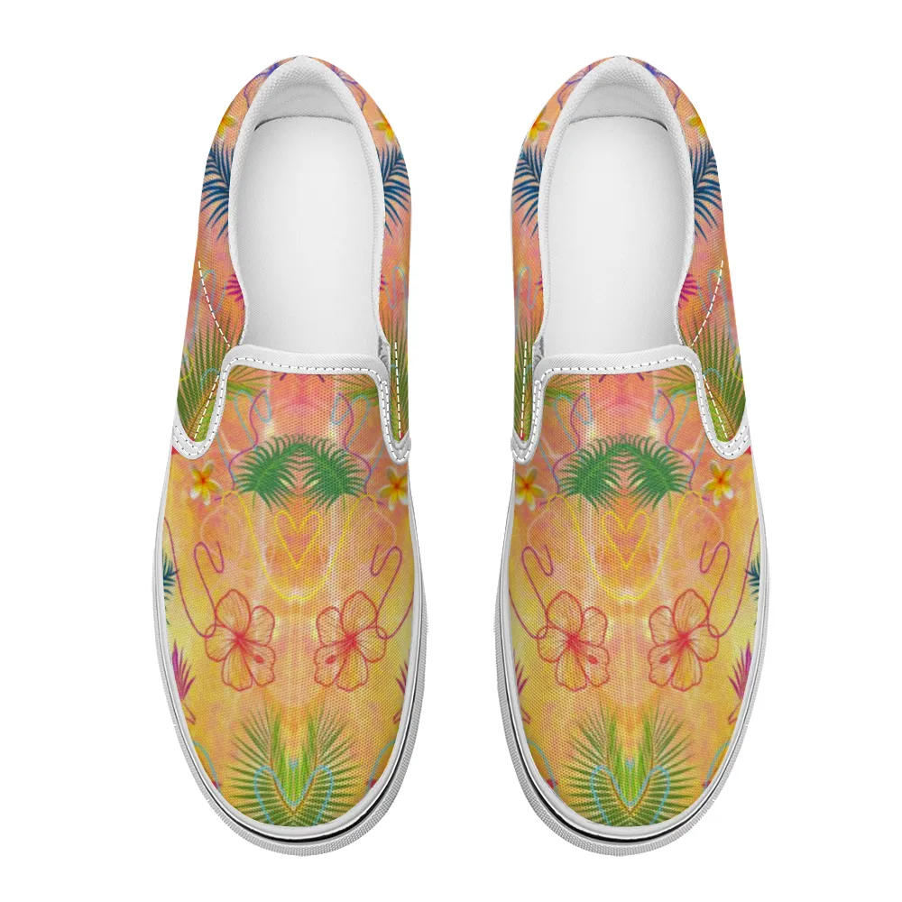 Hawaiian Gold Slip-On Canvas Shoes