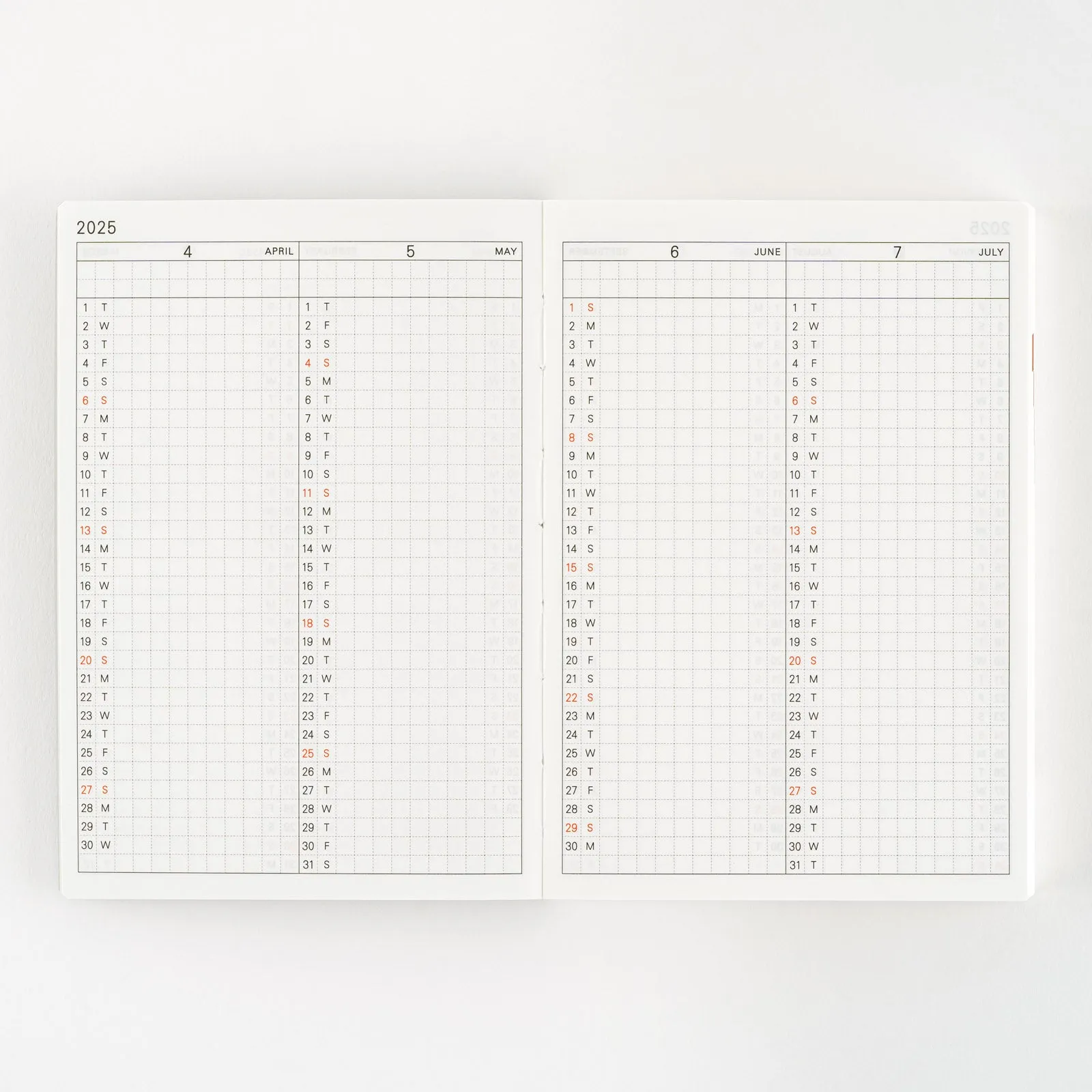[Hobonichi 2025] Planner Book (A6 / English)