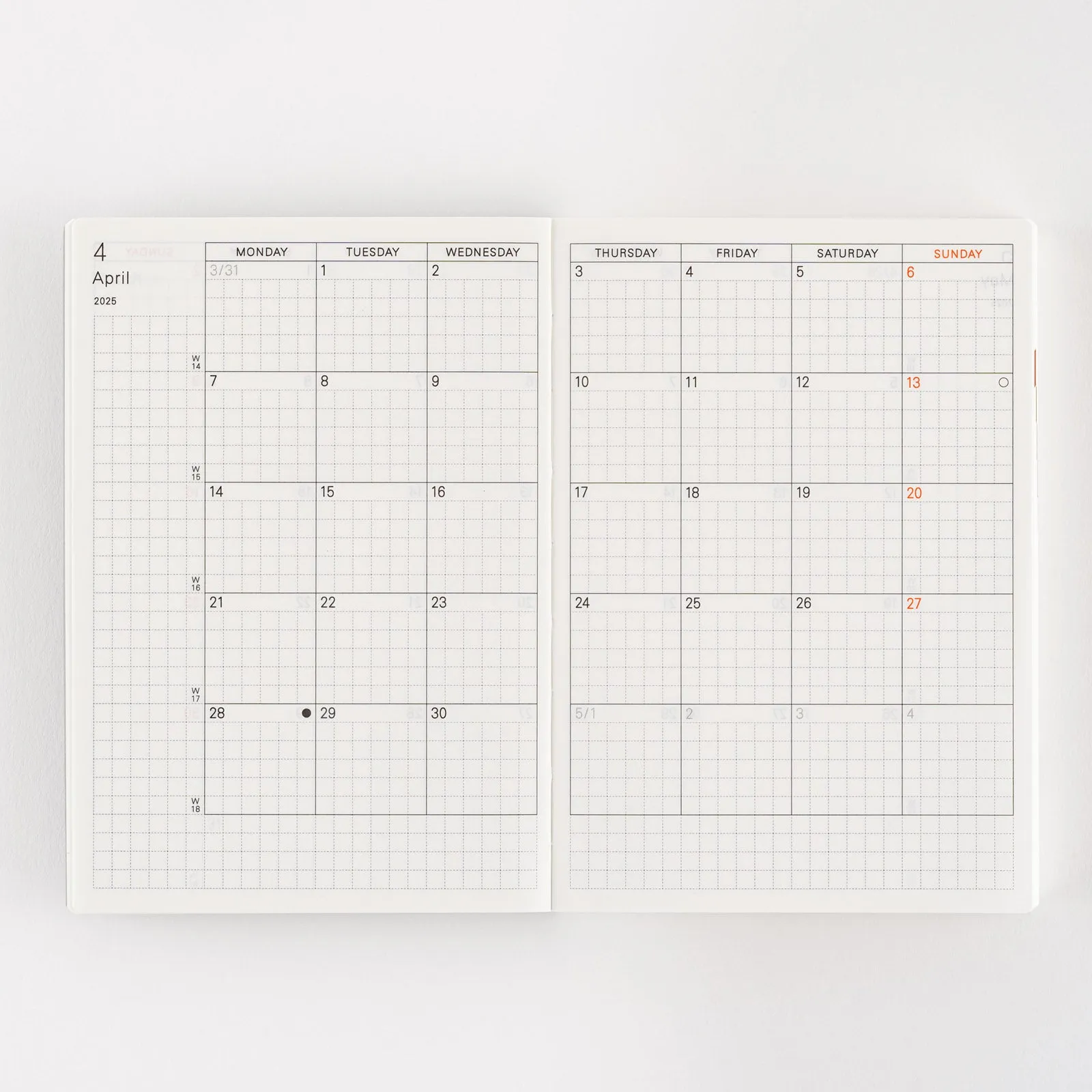 [Hobonichi 2025] Planner Book (A6 / English)