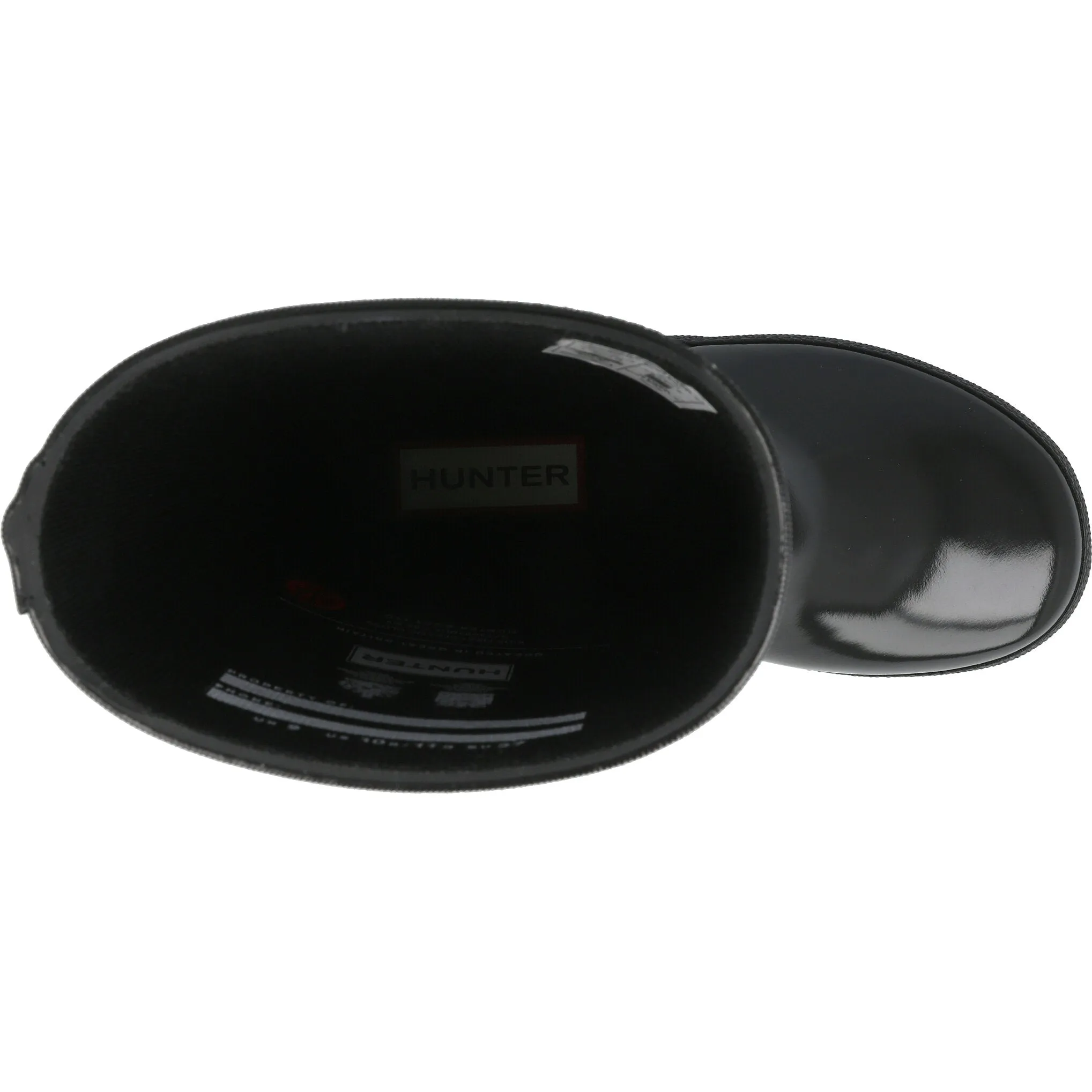 Hunter Kids First Gloss Black Wellies