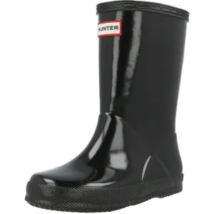 Hunter Kids First Gloss Black Wellies