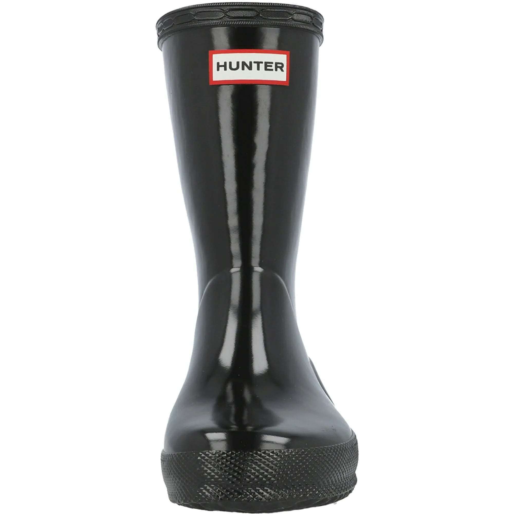 Hunter Kids First Gloss Black Wellies