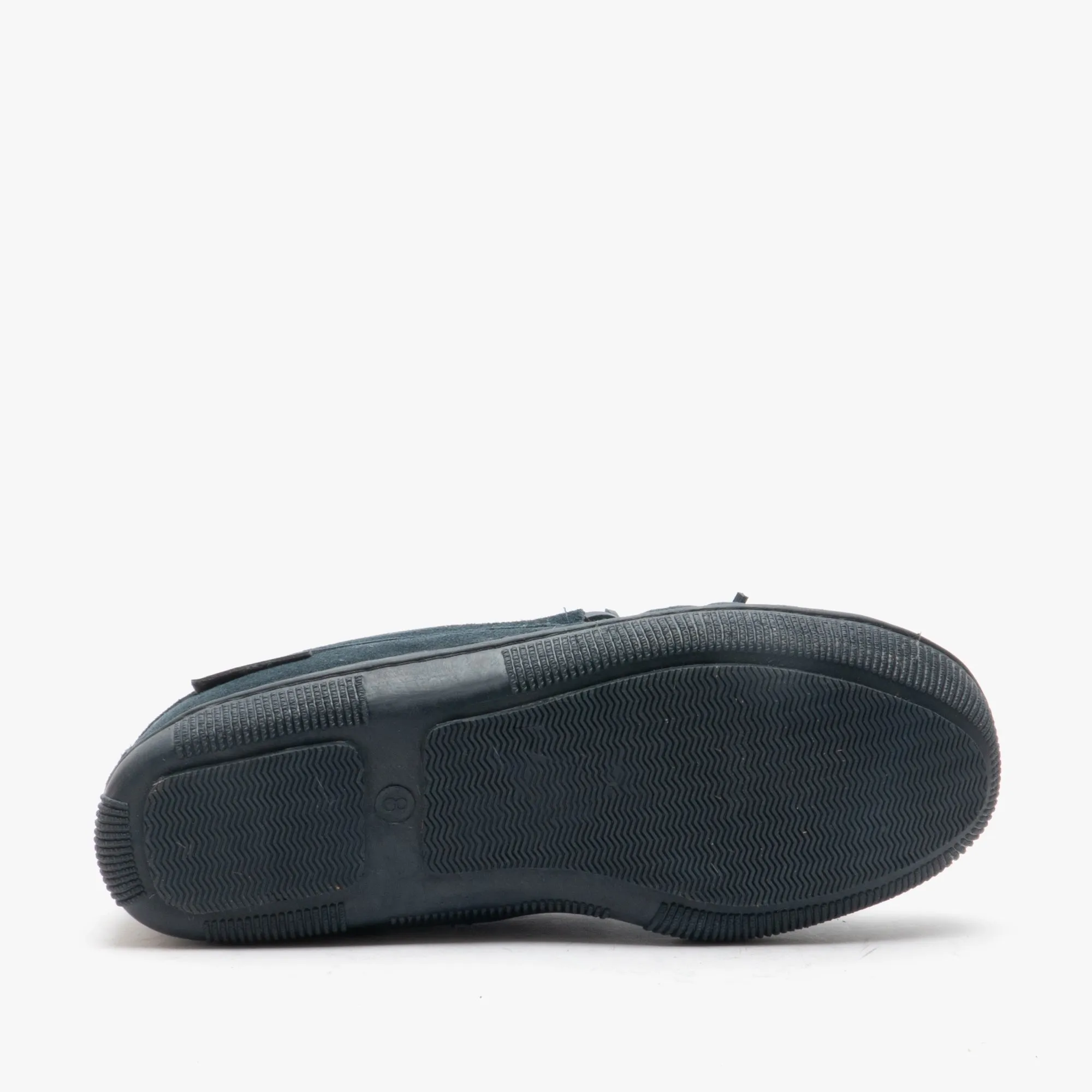 Hush Puppies ACE Mens Suede Moccasin Slippers Navy