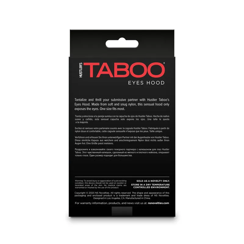 Hustler Taboo - Eyes Hood - Black