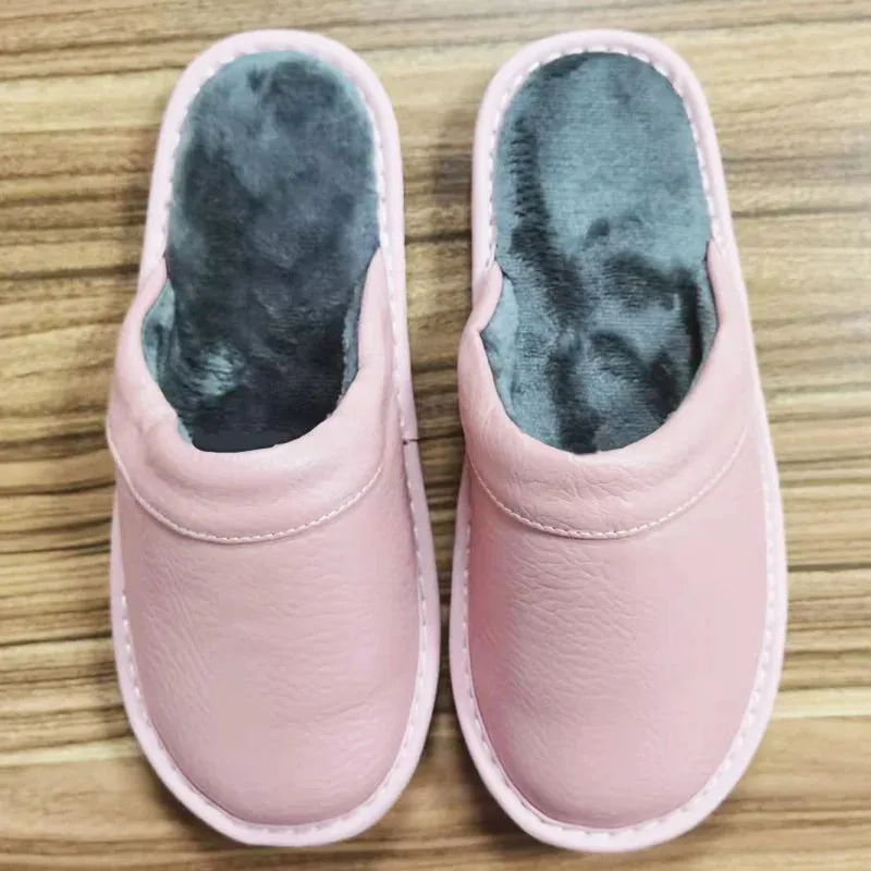 Indoor Shoes Men's Slippers Slides Simple Faux Leather Home Slippers