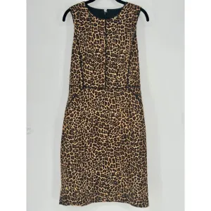 J. Crew Sleeveless Leopard Print Dress Size 4