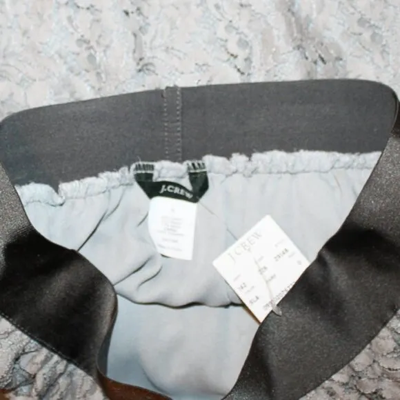 J.Crew Gray Laced Casual Mini Skirt Size 0 NWT