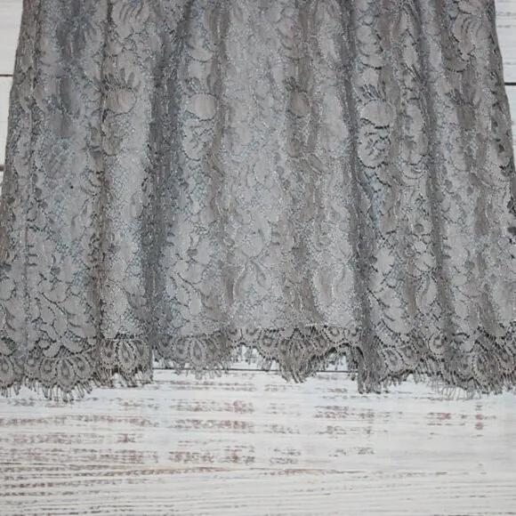 J.Crew Gray Laced Casual Mini Skirt Size 0 NWT