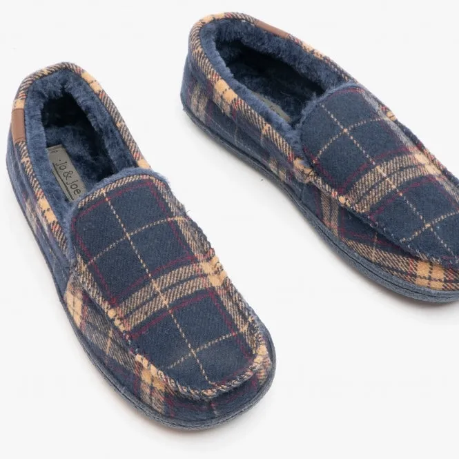 Jo & Joe DALESWAY Mens Slippers Navy