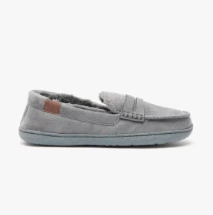 Jo & Joe NEW HAMPSHIRE Mens Moccasin Slippers Grey