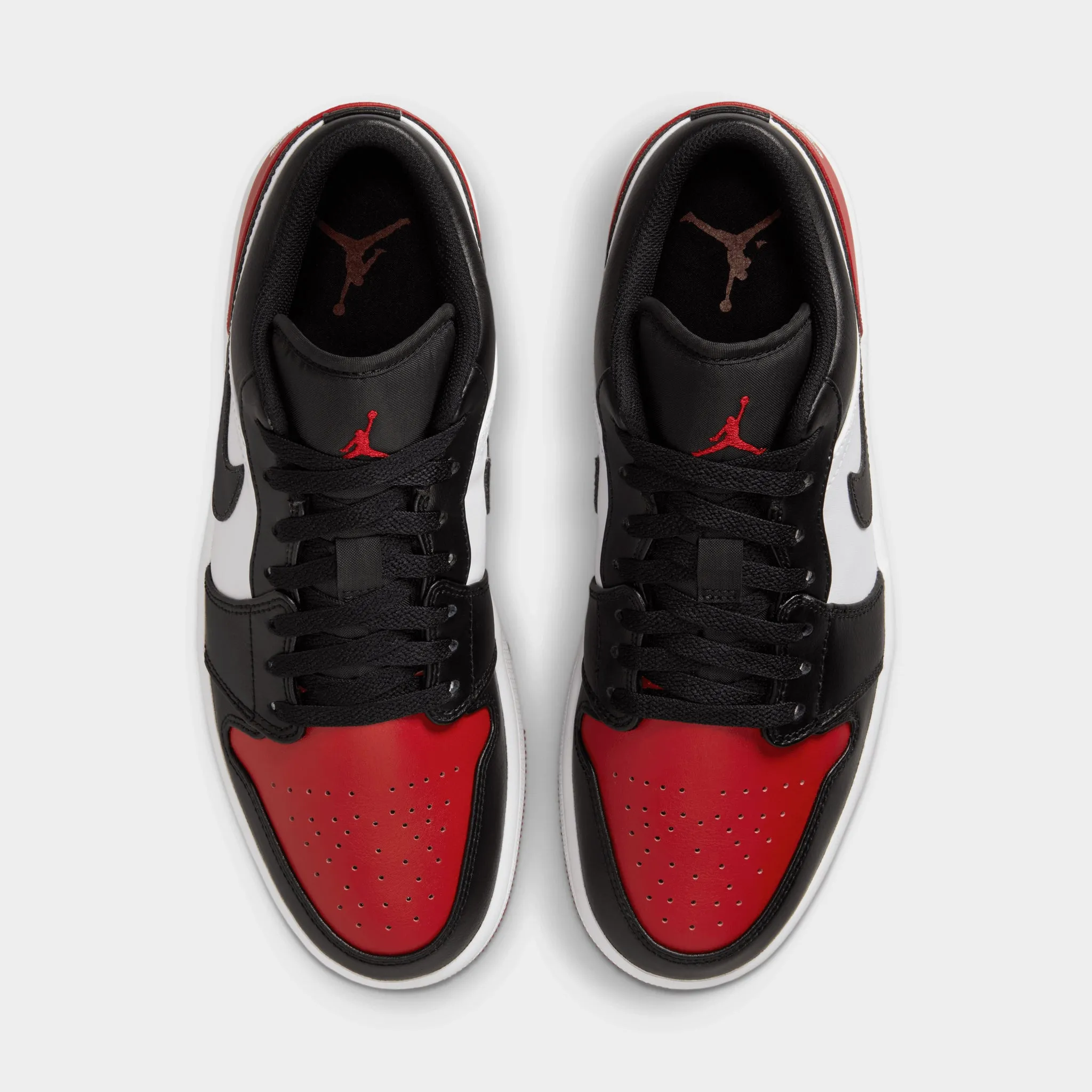 Jordan 1 Low White / Black - Varsity Red