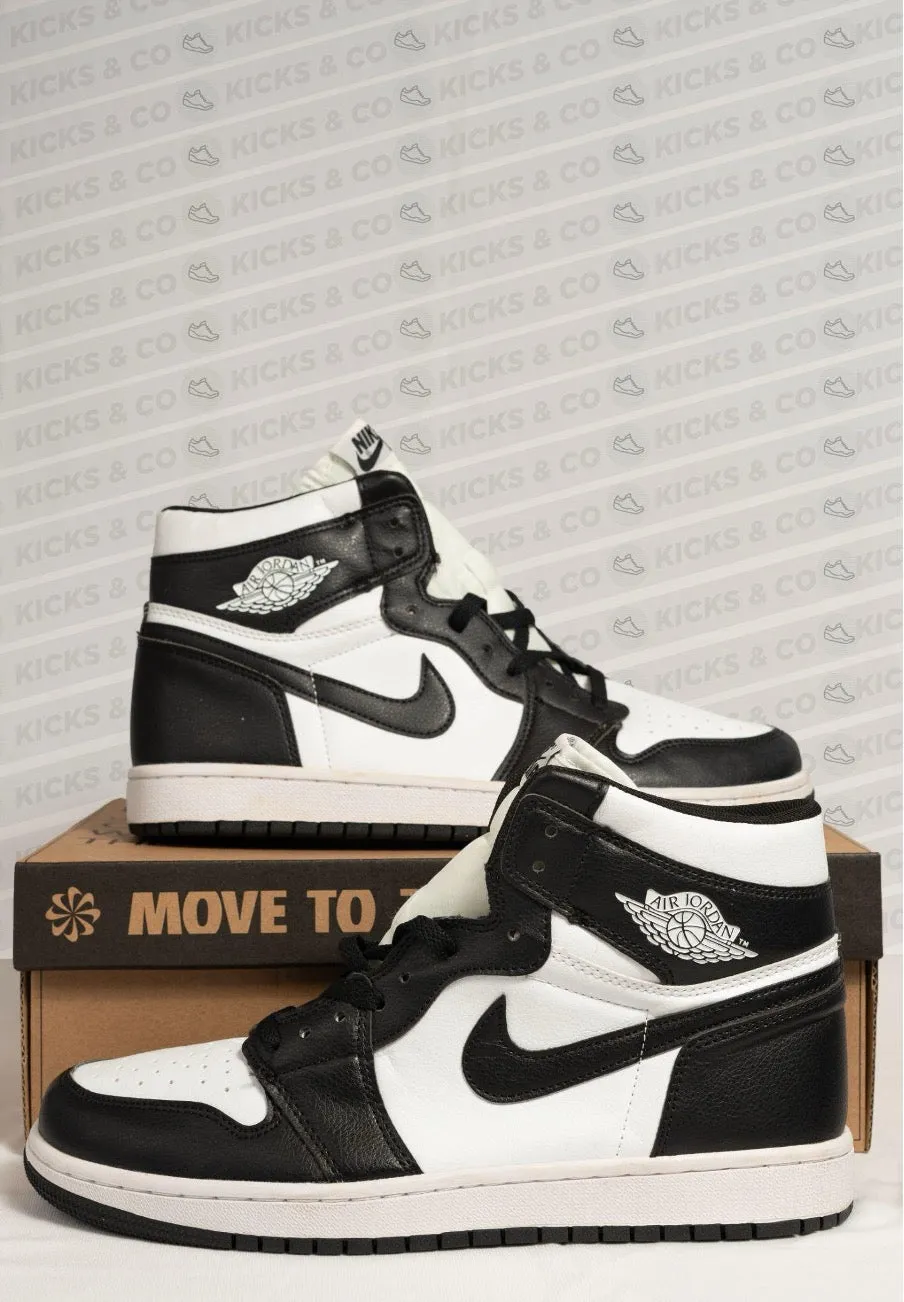 Jordan First Copy Shoes- Nike Air Jordan 1 Retro High OG Black & White