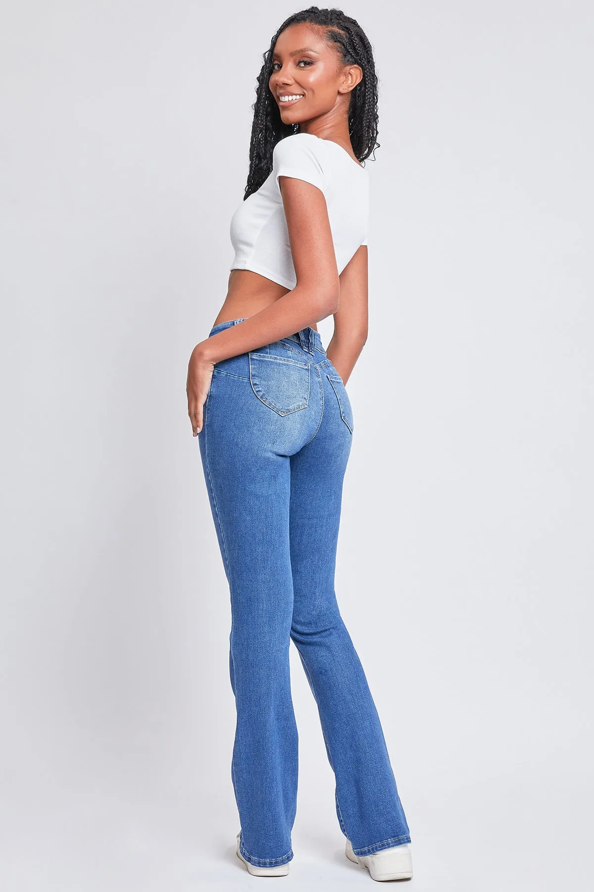 Junior Sustainable WannaBettaButt Mid Rise Bootcut Jeans, Pack of 12