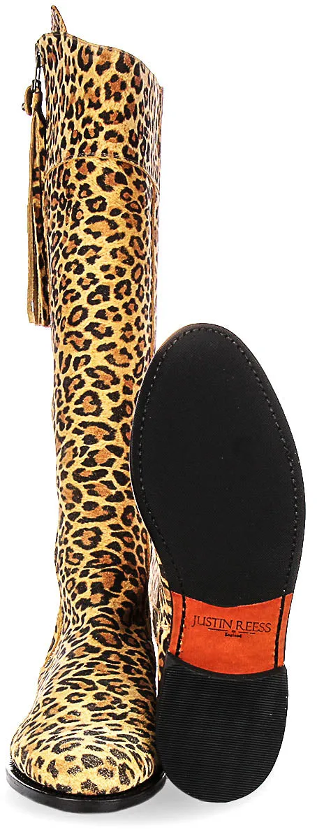 Justinreess England Valentina Regular Fit In Leopard For Women