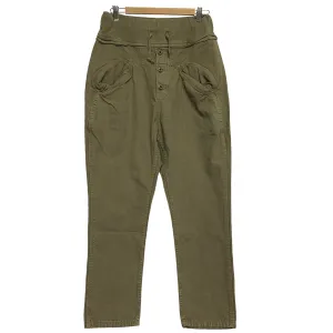 [L] Kapital Cotton Canvas Saurel Nouvelle Pants Olive