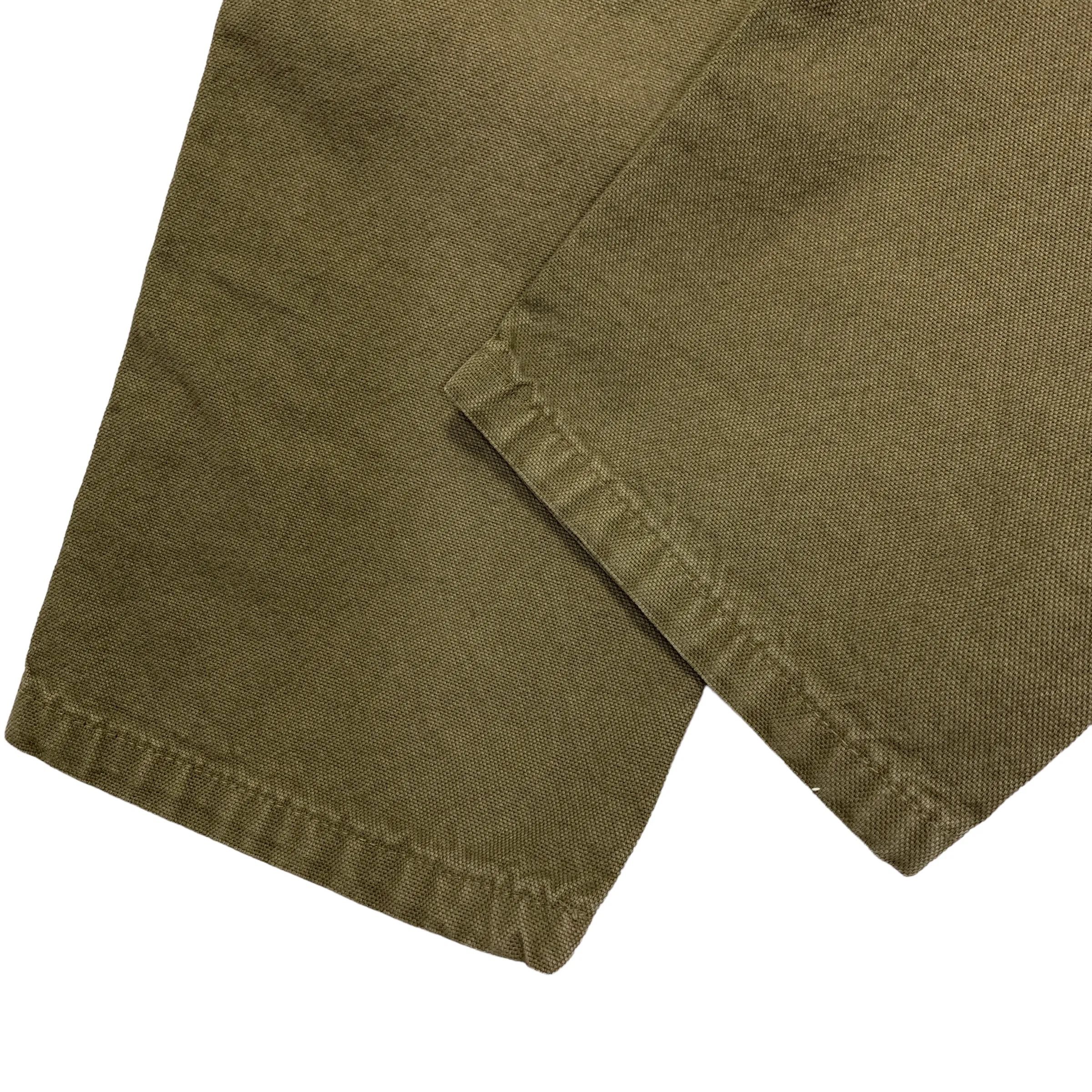 [L] Kapital Cotton Canvas Saurel Nouvelle Pants Olive
