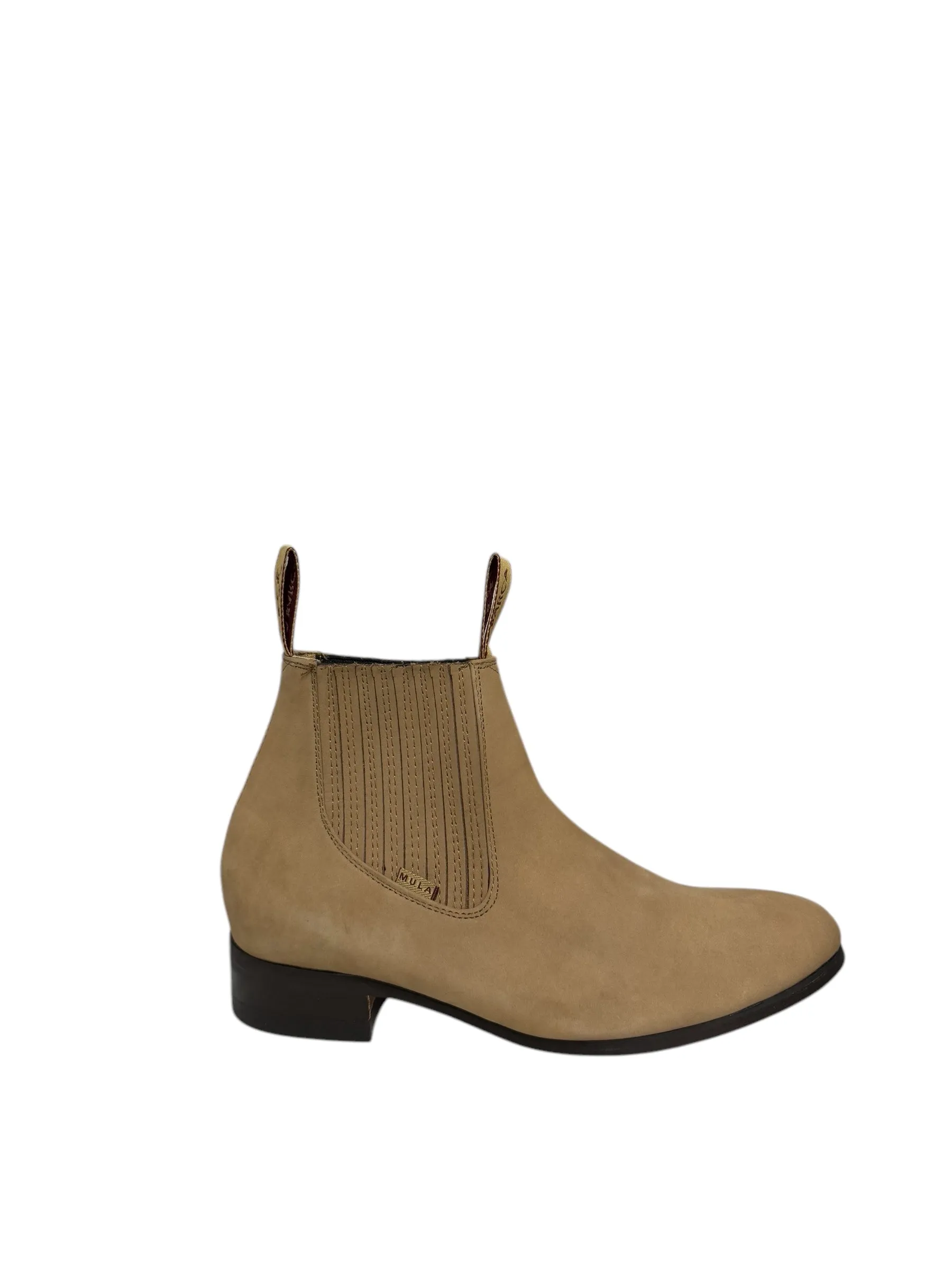 La Barca Suede Topo Charro Ankle Boot - 500