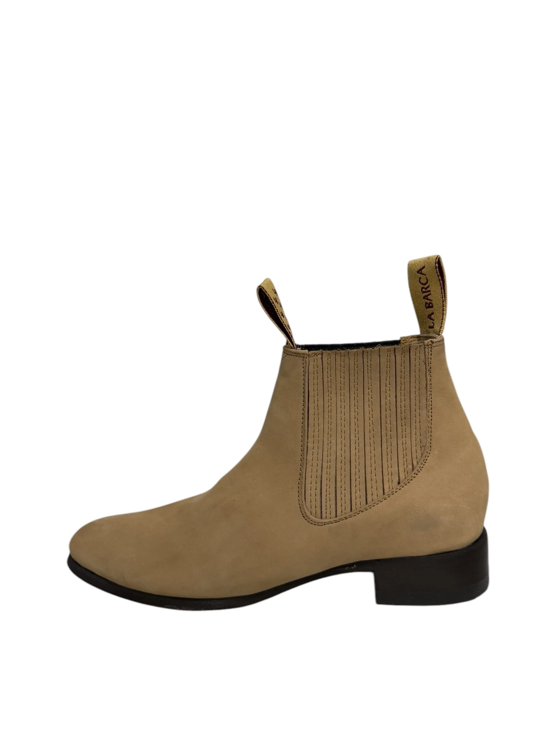 La Barca Suede Topo Charro Ankle Boot - 500