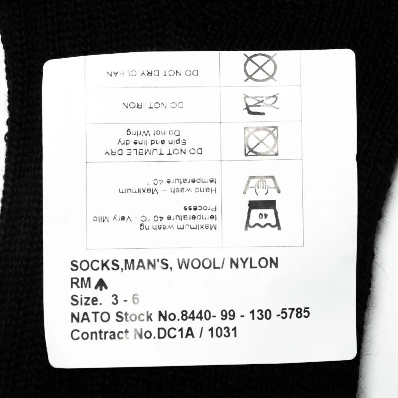 Like New British Army Nylon Wool Socks