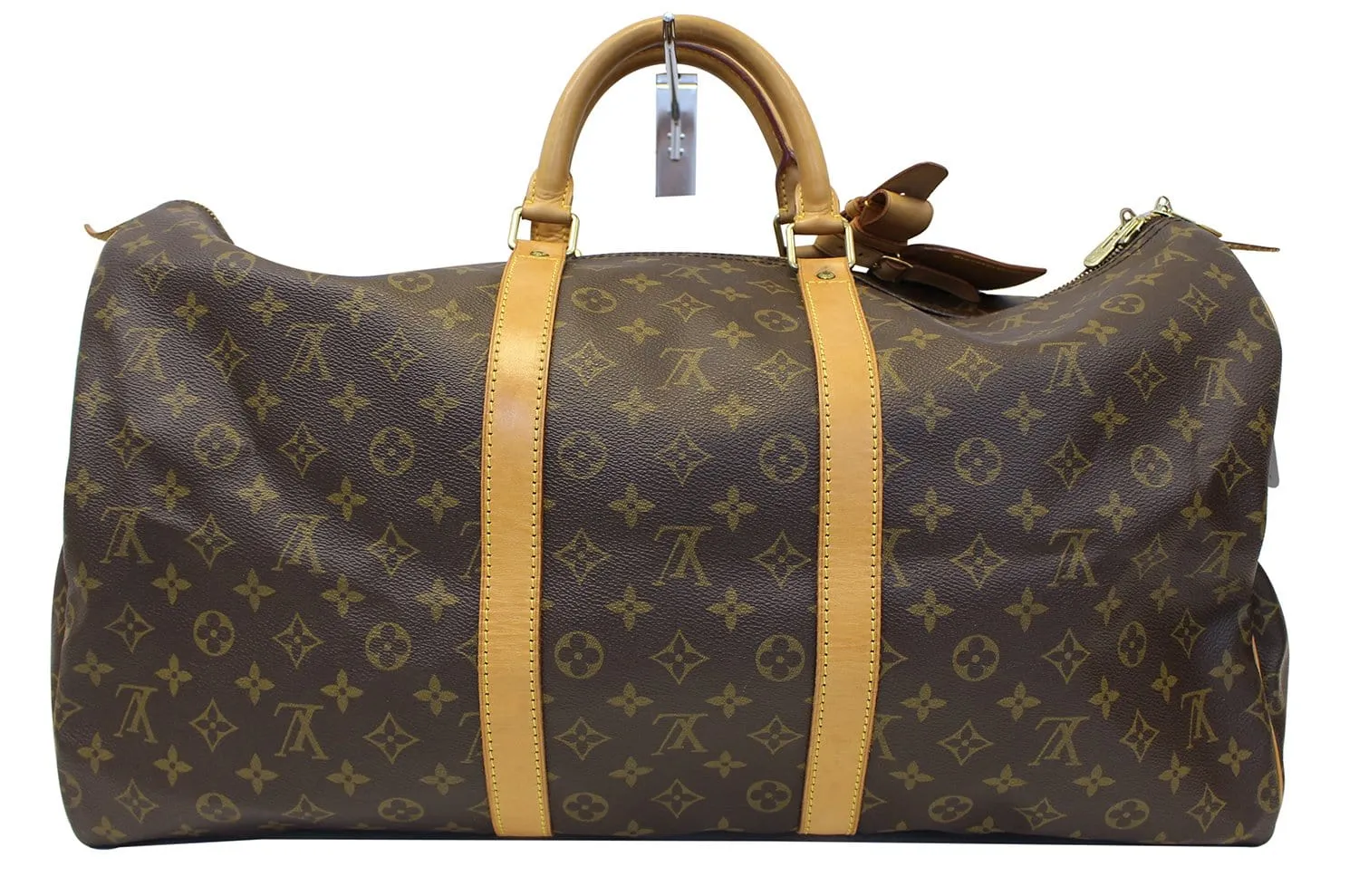 LOUIS VUITTON Monogram Canvas Keepall 55 Brown Travel Bag