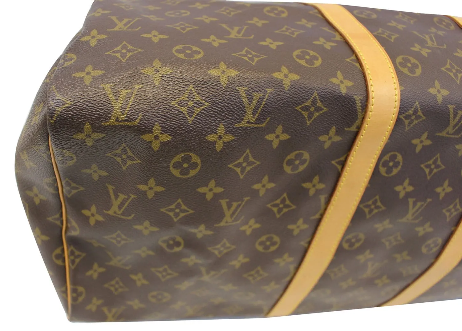 LOUIS VUITTON Monogram Canvas Keepall 55 Brown Travel Bag