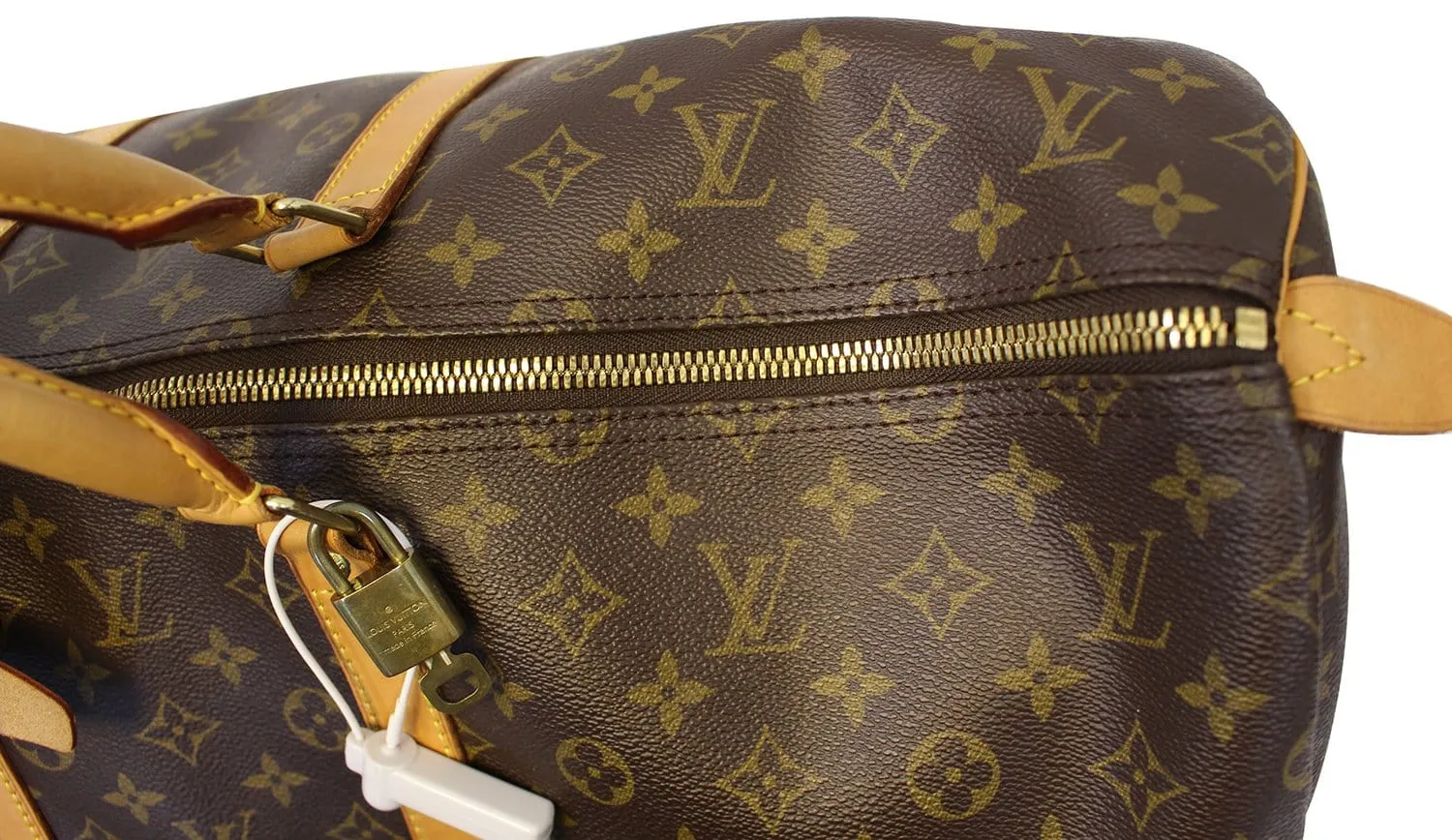 LOUIS VUITTON Monogram Canvas Keepall 55 Brown Travel Bag