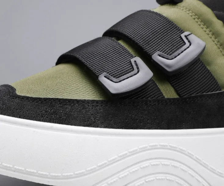 Low-Top Platform Shoes with Elastic Band - Youth Fashion
