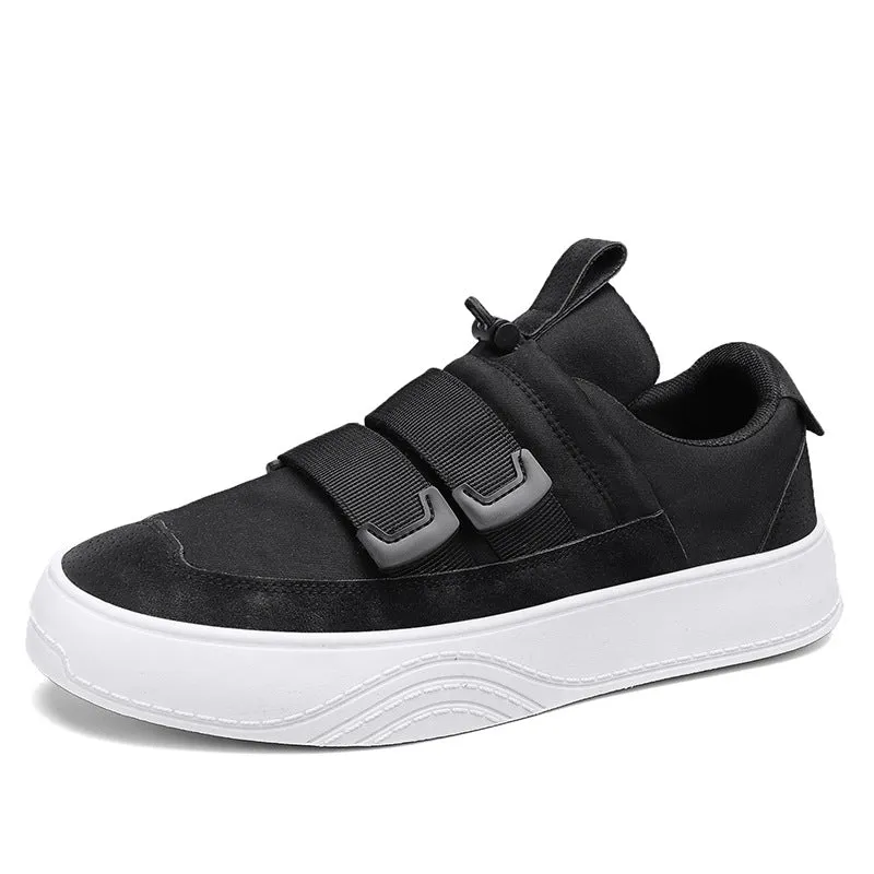 Low-Top Platform Shoes with Elastic Band - Youth Fashion