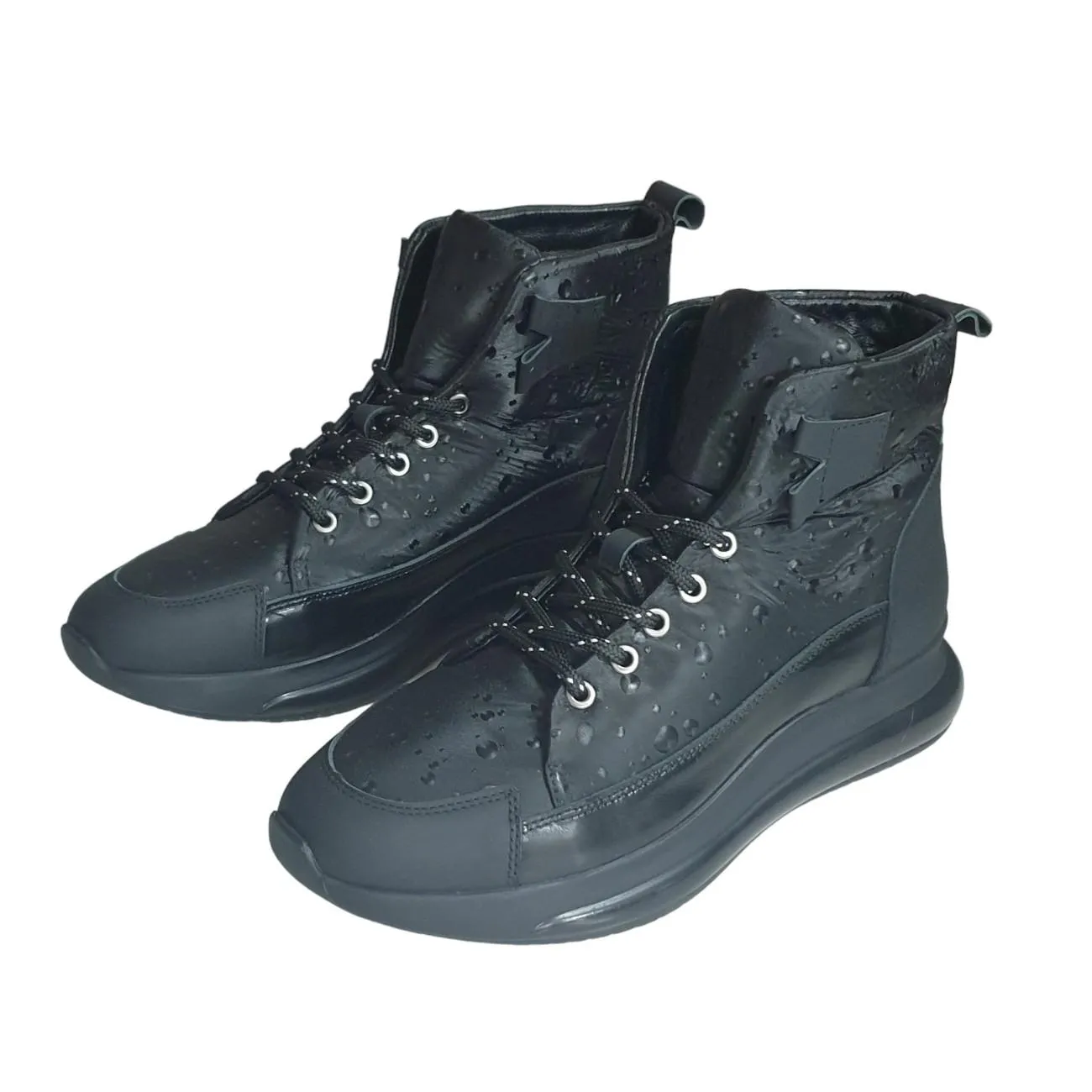 LUCIANO BELLINI MID TOP SNEAKER - BLACK