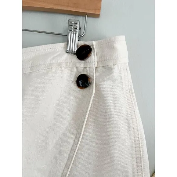Madewell | NWT | Denim Wrap Mini Skort in Vintage Canvas | Sz 31