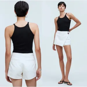 Madewell | NWT | Denim Wrap Mini Skort in Vintage Canvas | Sz 31