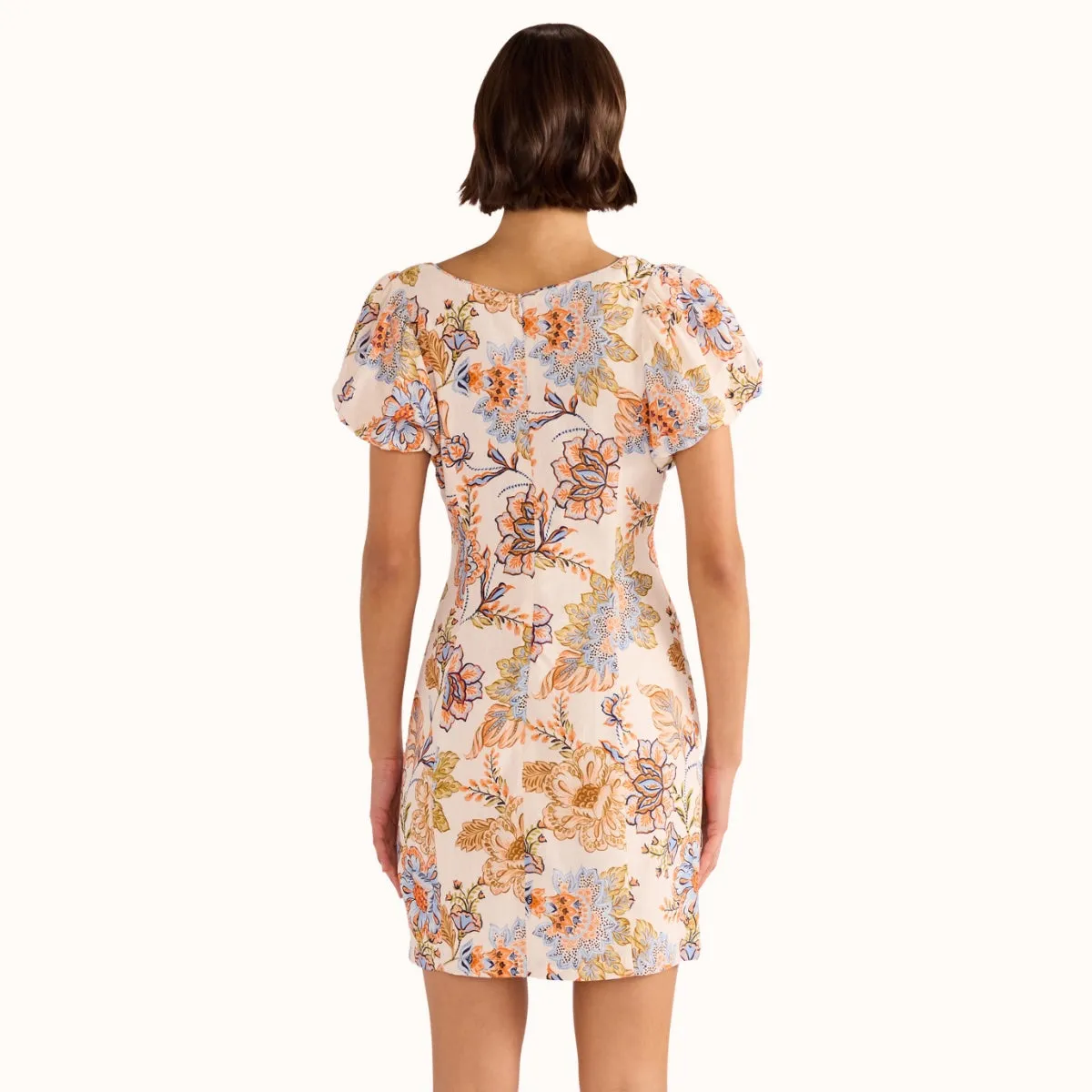Marceline Panel Mini Dress (Floral)
