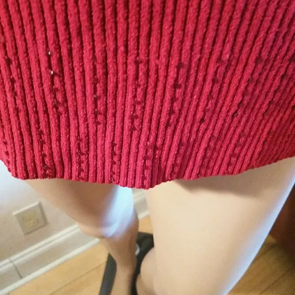 Max Studio red beaded turtleneck tee &amp;Jack…